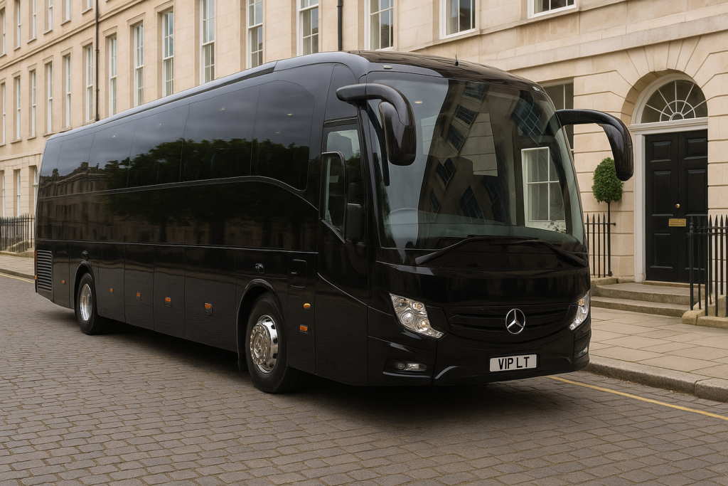 Luxury Travel UK executive minibus and coach hire for airport transfers and group travel
