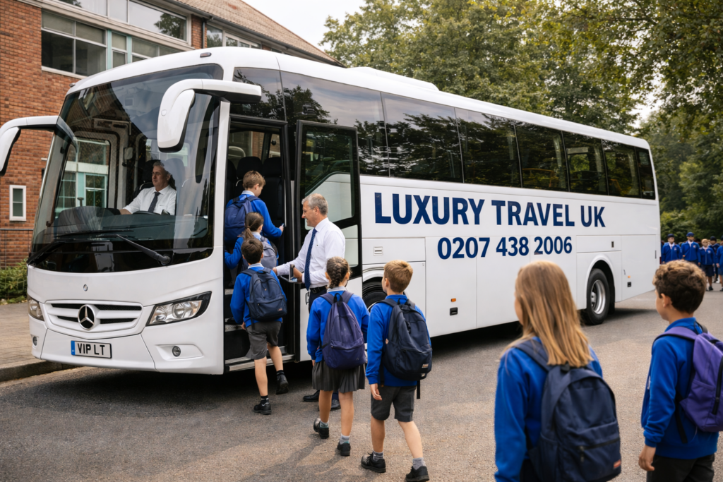luxury travel uk school tip holidau bus coach hire